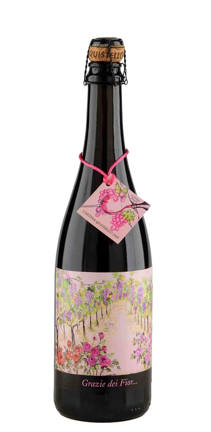 Lambrusco di Quistello Rosato IGP Grazie dei Fior - Confezione 6 bottiglie da 0,75L