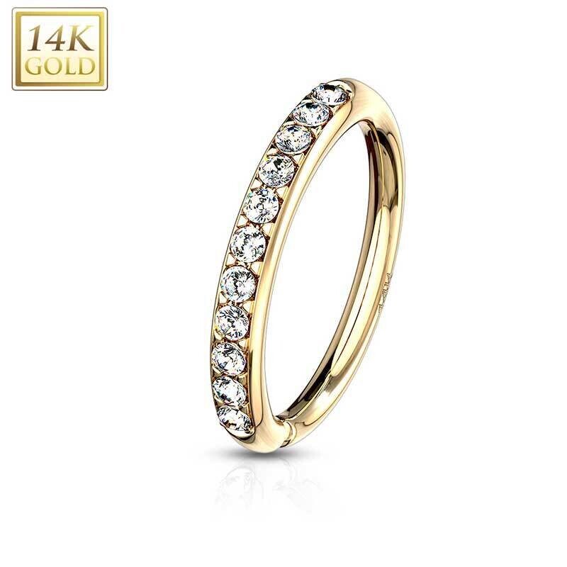 Nasenpiercing Ring aus Gold 14k dünn