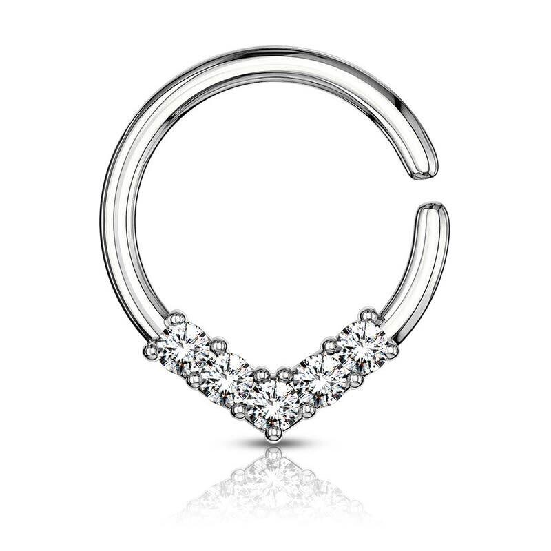Piercing Ring platinbeschichtet