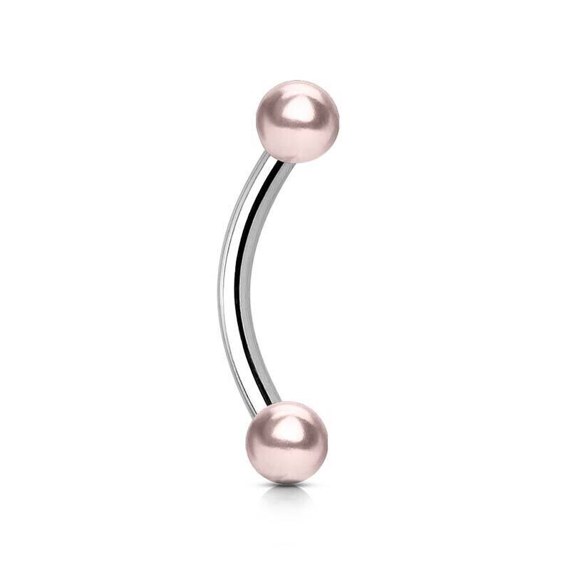 Banane mit synthetischen Perlen pink