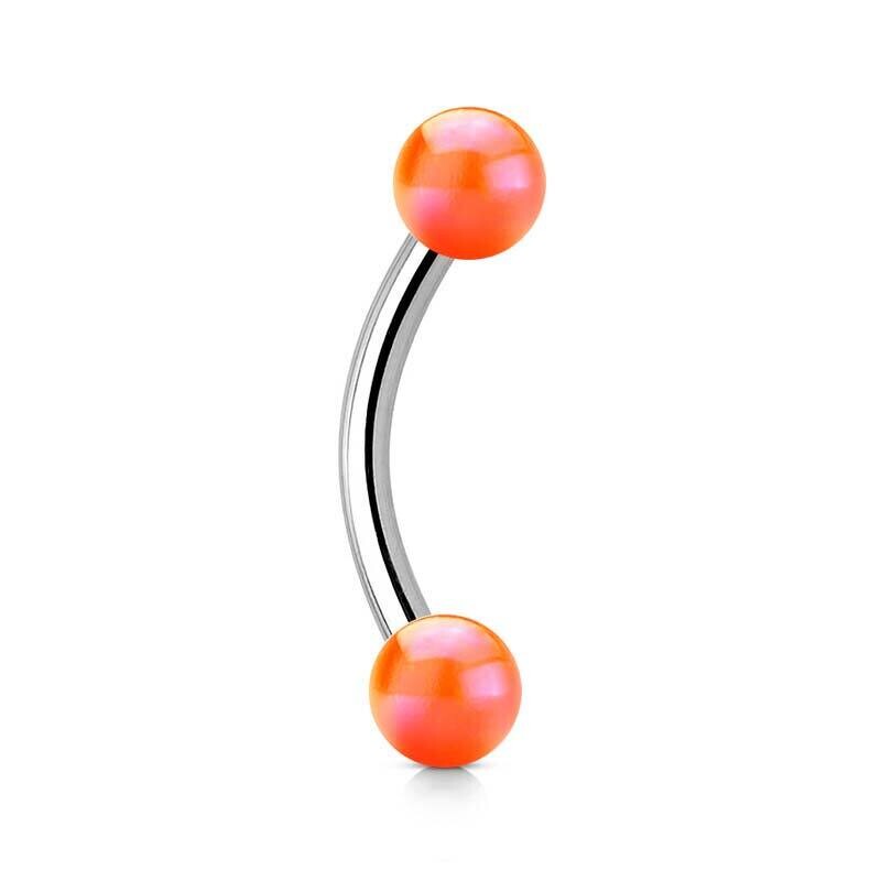 Banane mit Kugeln metallbeschichtet orange