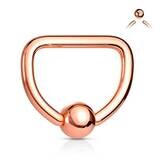 Ball Closure-Ring D-Form rosegold