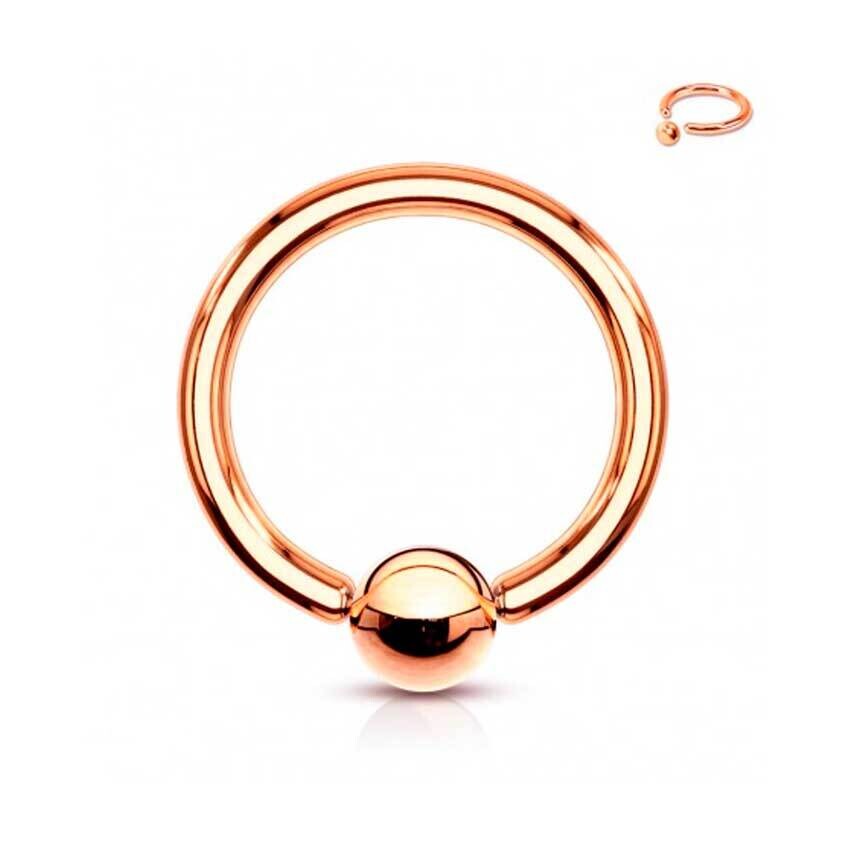 Ball Closure Ring aus Chirurgenstahl 316L rosegold