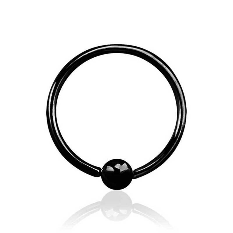 Ball Closure Ring Kugel 2.5 mm schwarz