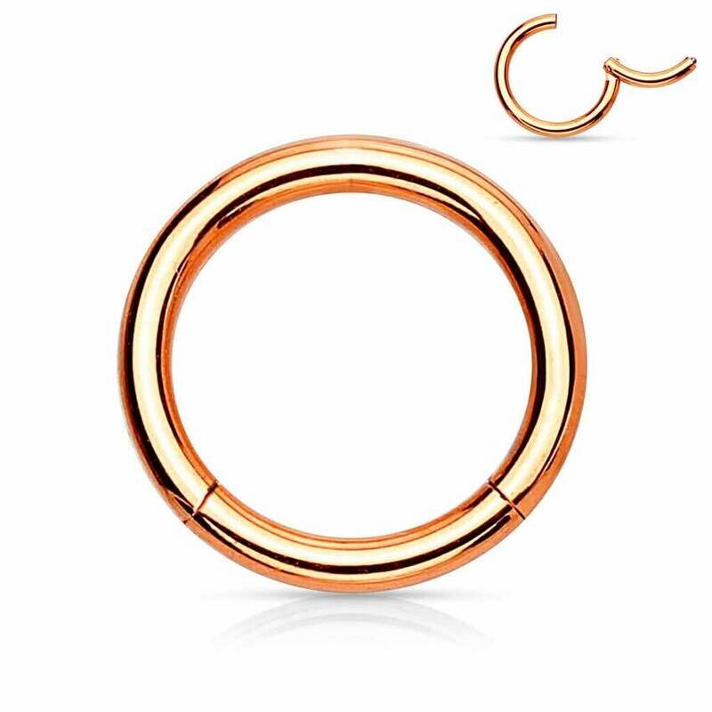 Segmentring aus Chirurgenstahl klappbar rosegold