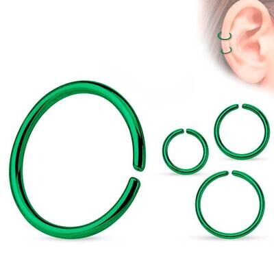 Continuous-Ring aus Chirurgenstahl grün