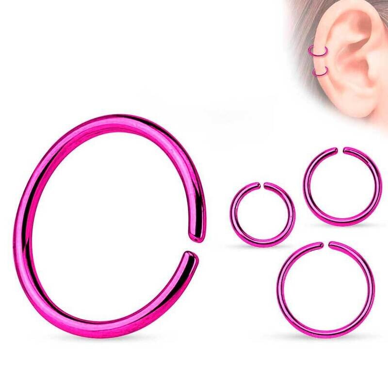 Continuous-Ring aus Chirurgenstahl violett