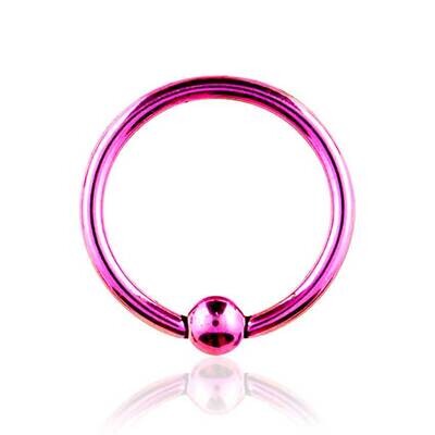 Ball Closure Ring Kugel 2.5 mm pink