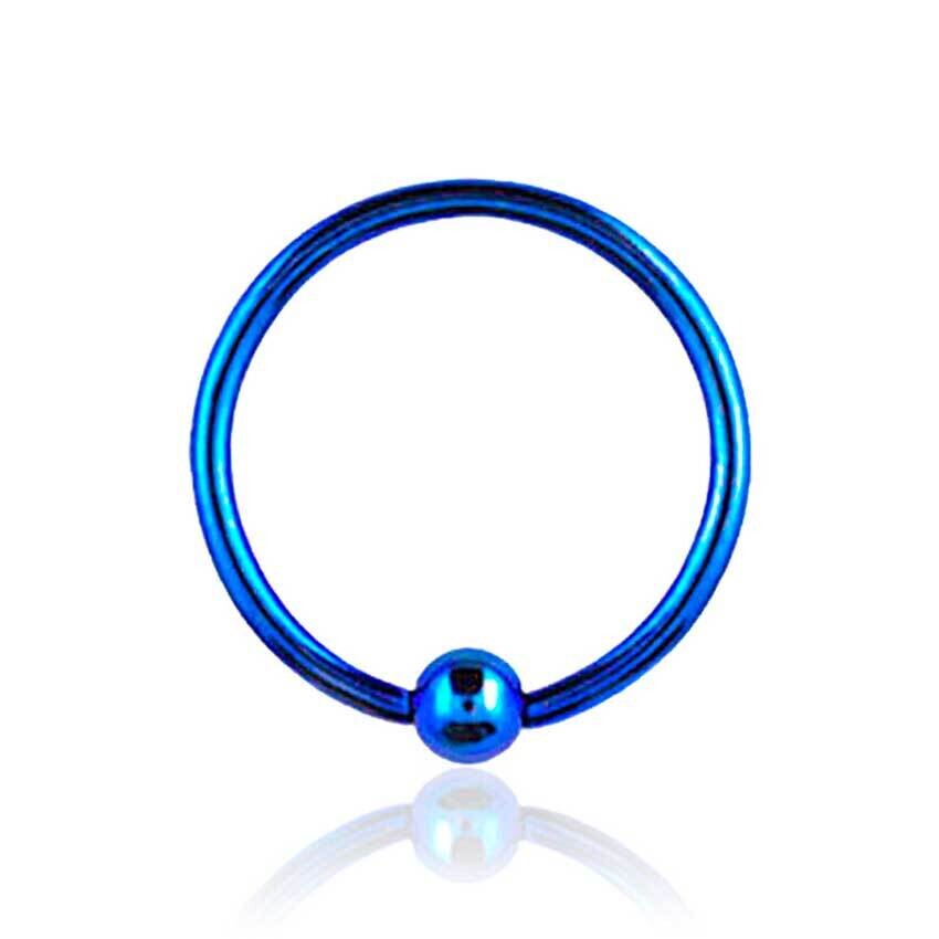 Ball Closure Ring Kugel 2.5 mm blau