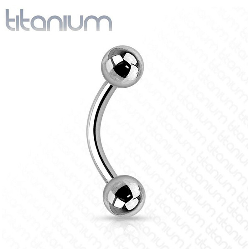 Banane aus Titan G23 silber