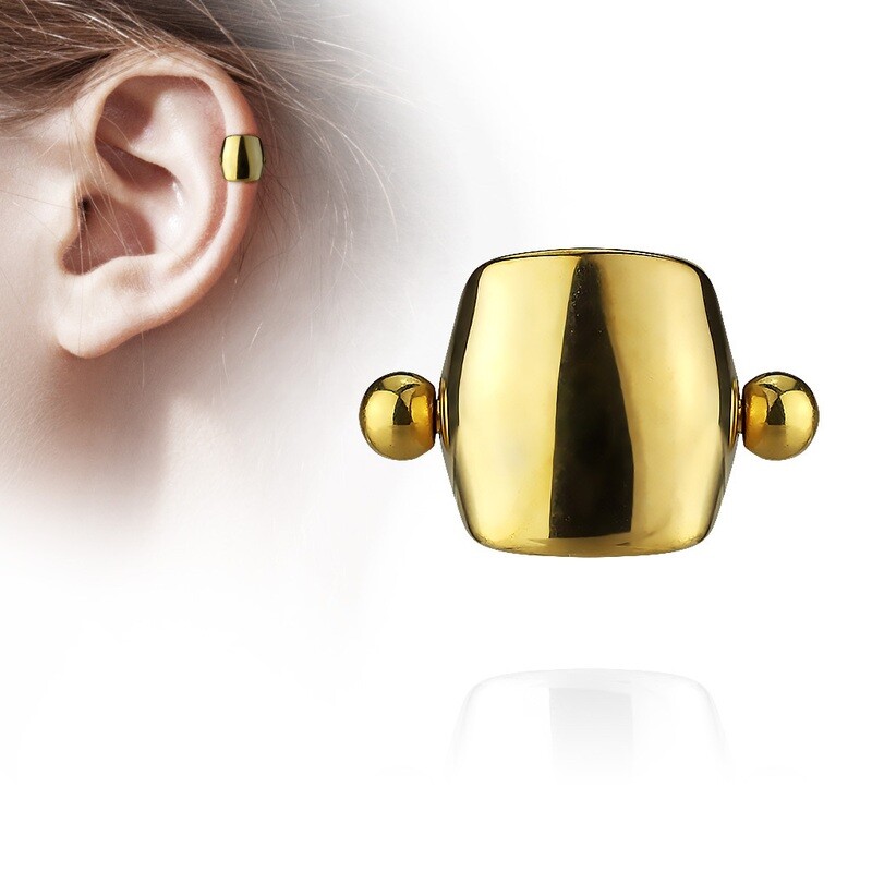 Helix piercing Cuff vergoldet