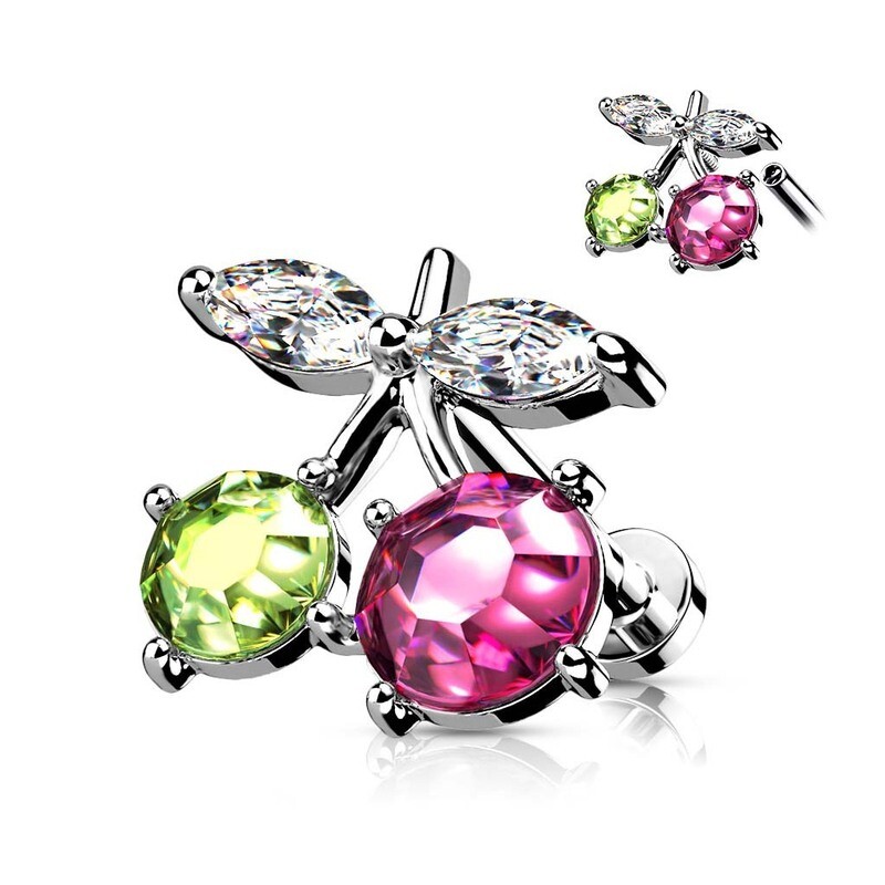 Helix Piercing Kristallkirschen