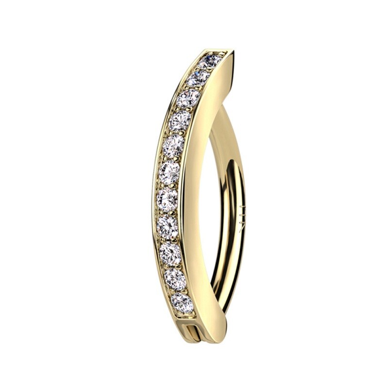 Bauchnabelpiercing Ring 14K Gold