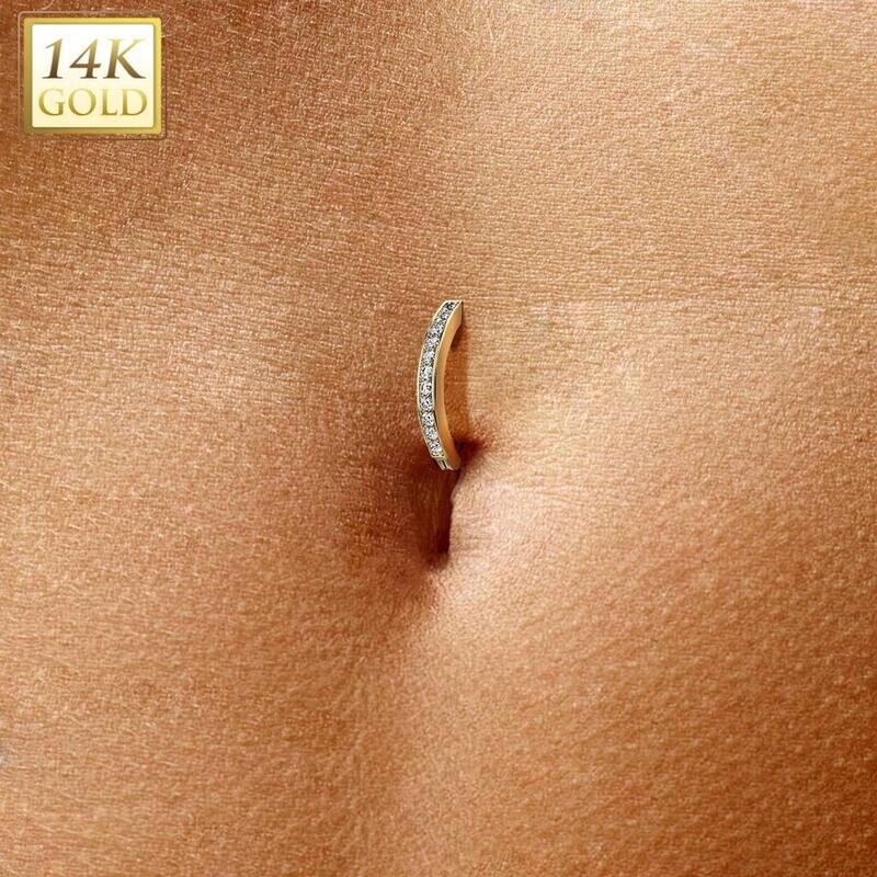 Bauchnabelpiercing Ring 14K Gold