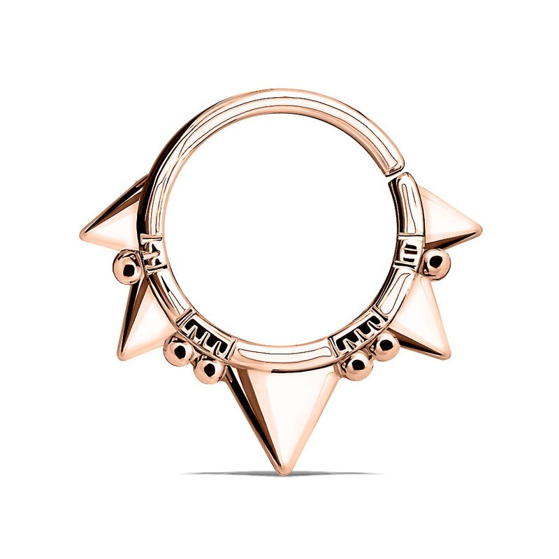 Piercing Ring Stacheln rosegold