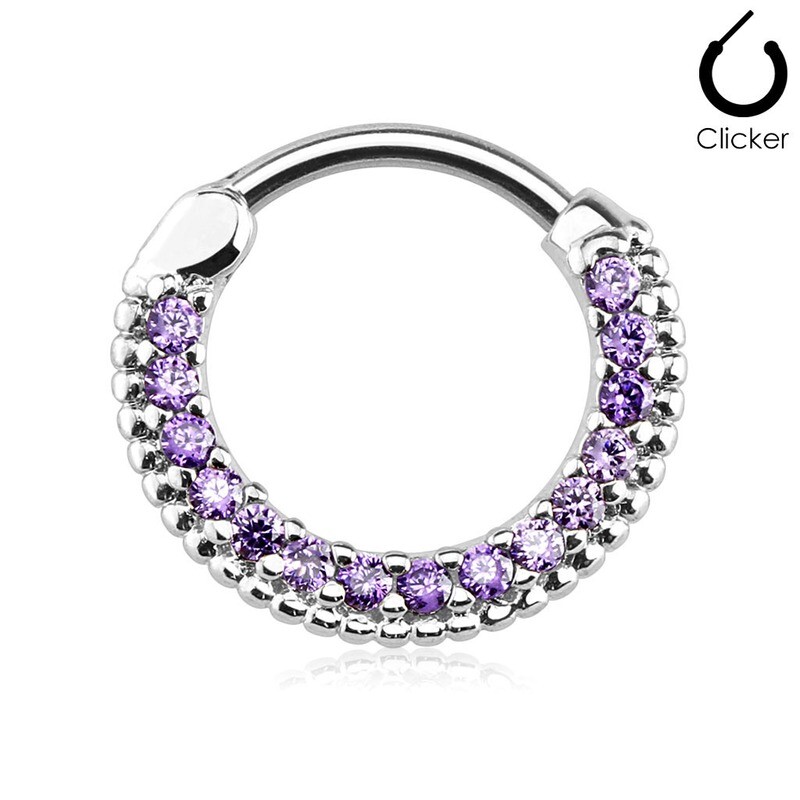 Piercing Ring Zirkonia Kristallen Tansanit