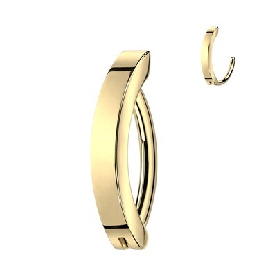 Bauchnabelpiercing Ring aus Titan vergoldet