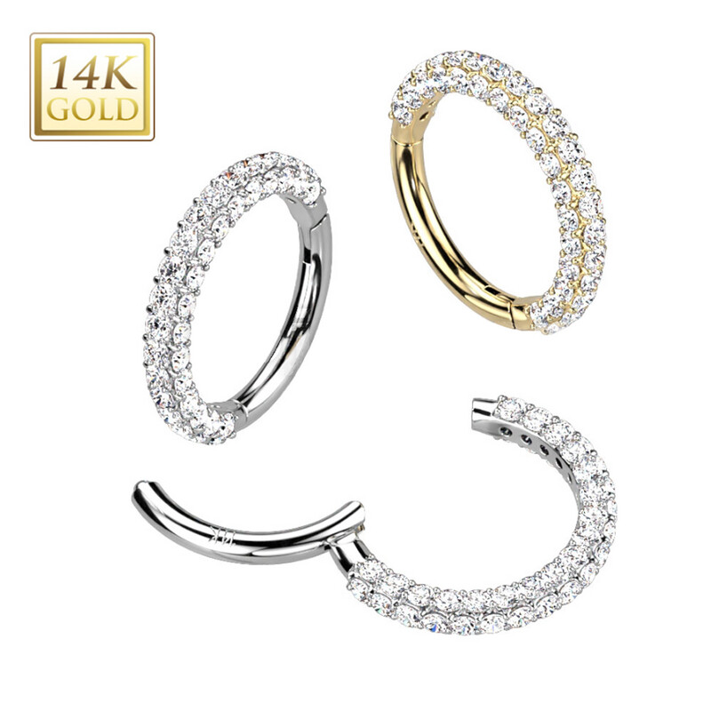 Segment Ring aus 14K Gold Multi-Gem