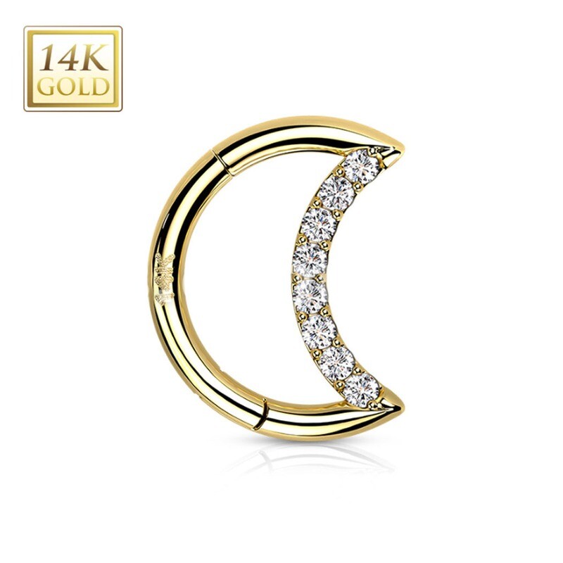 Segmentring aus 14K Gold Mond