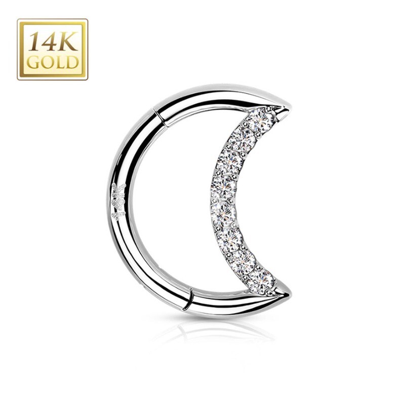 Segmentring aus 14K Gold Mond