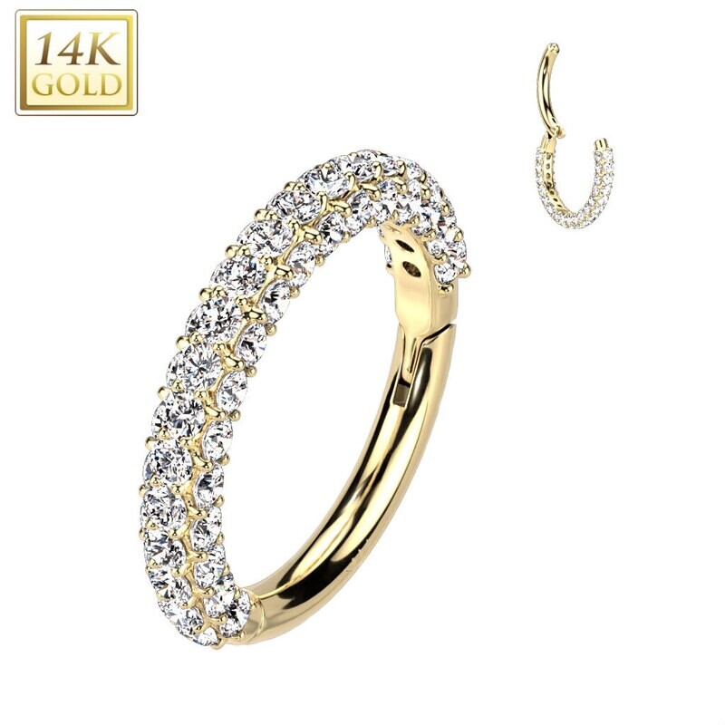 Segment Ring aus 14K Gold Multi-Gem