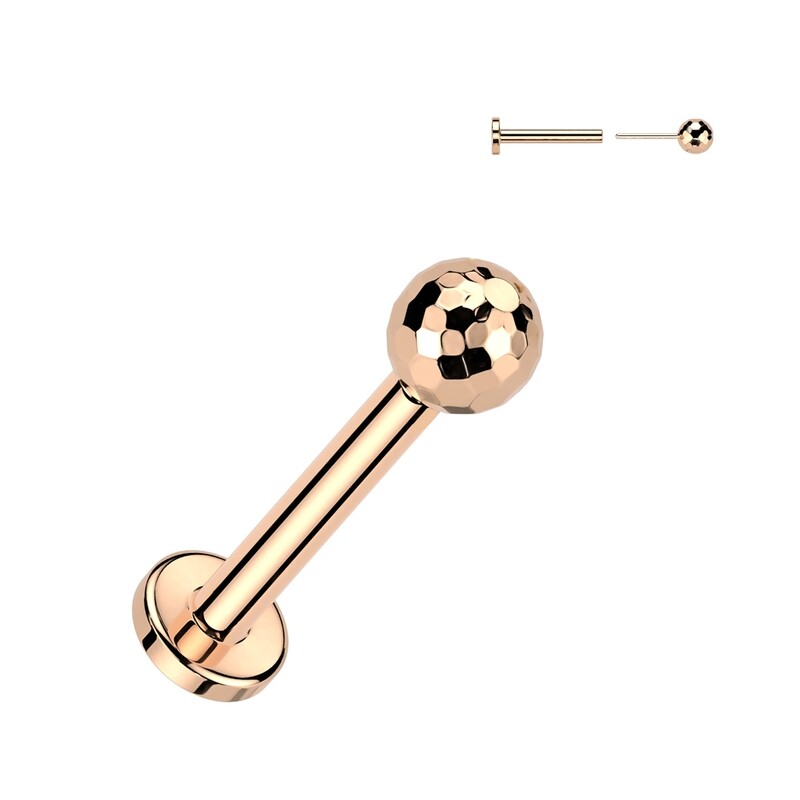 Labret polyedrische Design rosegold