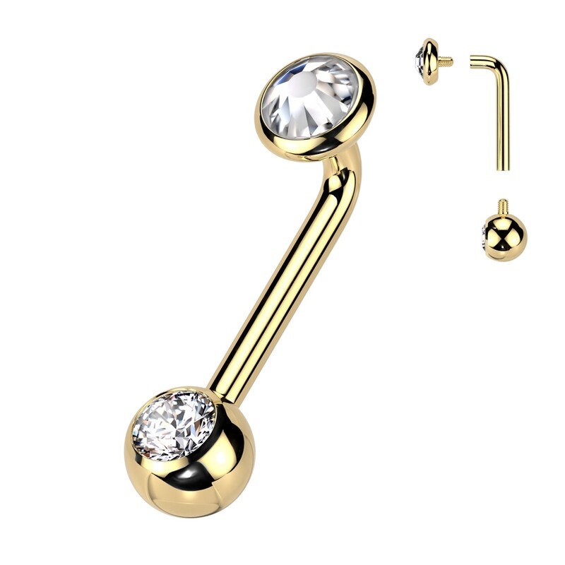 Christina Piercing goldfarbig