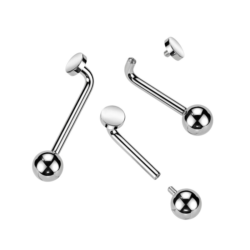 Christina Intimpiercing flach silber