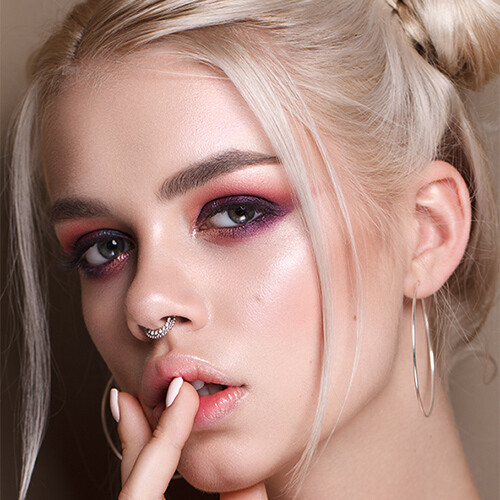 Septum Segmentring aus 14K Weissgold