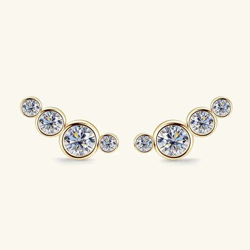 Ohrringe Sankt Moritz mit Moissanite Diamanten