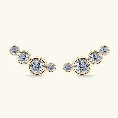 Ohrringe Sankt Moritz mit Moissanite Diamanten