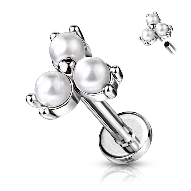 Labret synthetische Perlen