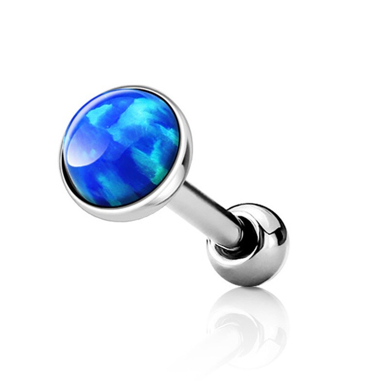 Barbell mit Opal blau