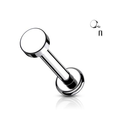 Labret aus Titan flache Scheibe