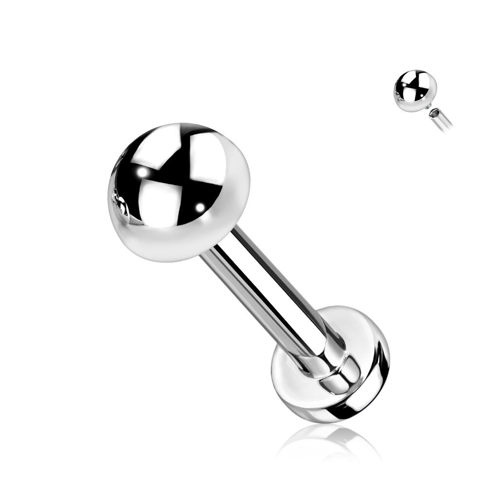 Labret aus Titan Halbkugel