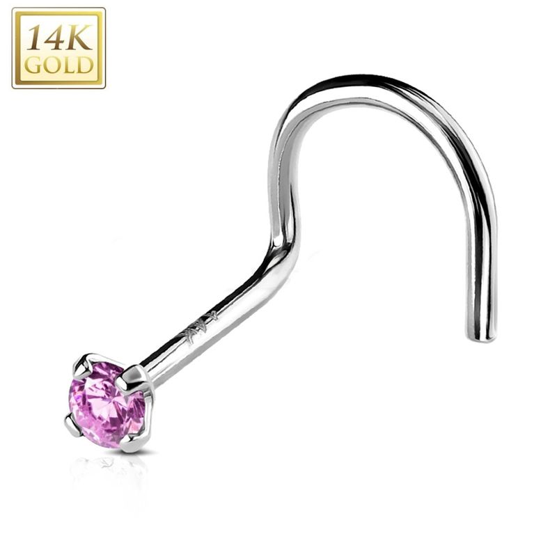 Nasenstecker aus Gold 14K pink