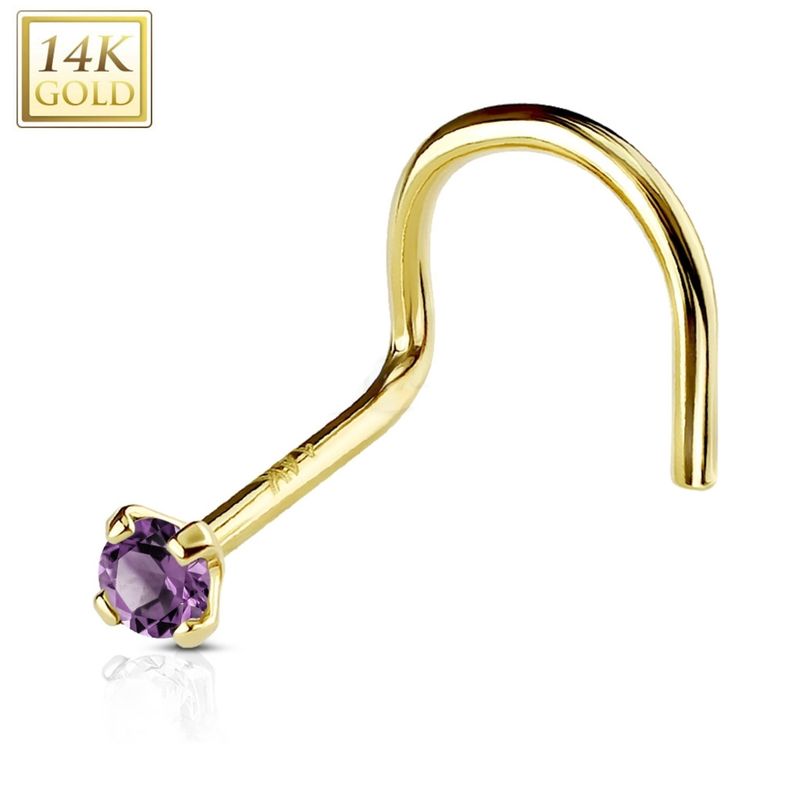 Nasenstecker aus Gold 14K tansanit