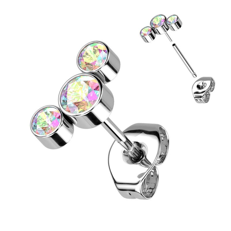 Ohrstecher aus Titan Swarovski AB (Einzelstück)