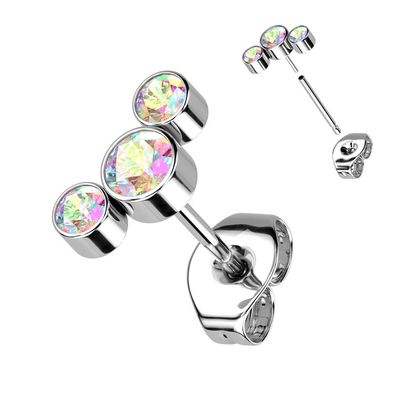 Ohrstecher aus Titan Swarovski AB (Einzelstück)