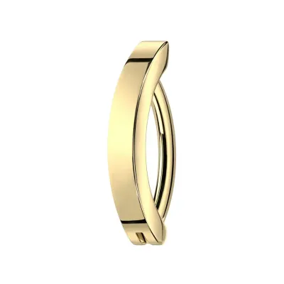 Bauchnabelpiercing Ring aus Titan vergoldet