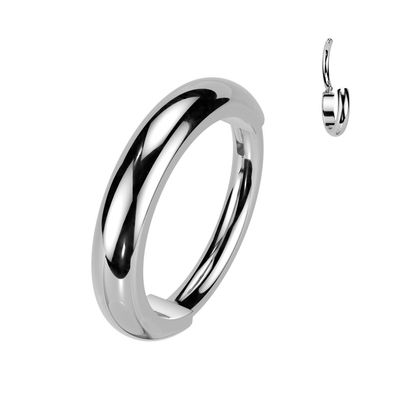 Nasenring Segmentring aus Titan silber