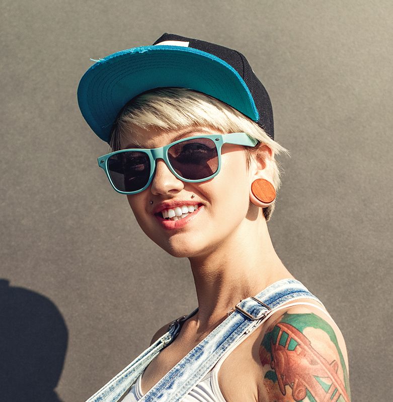 Ohr Plug aus Holz sand burst