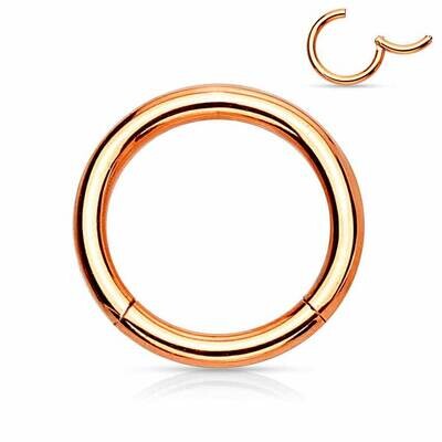 Segmentring aus Chirurgenstahl klappbar rosegold