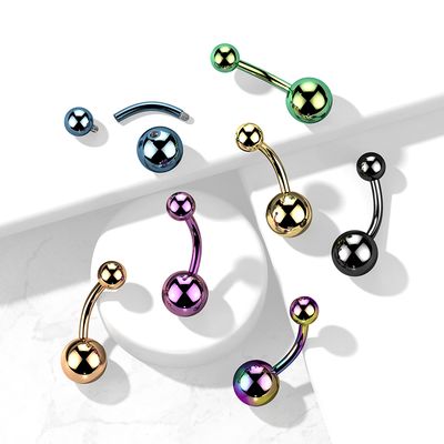 Bauchnabelpiercing aus ASTM F-136 rosegold