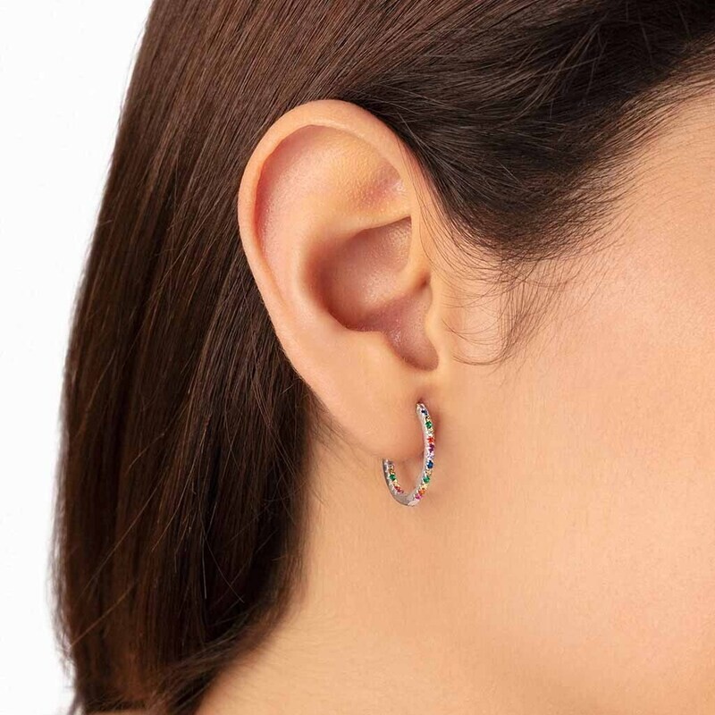 Boucles d’oreilles Lily en argent sterling 925.