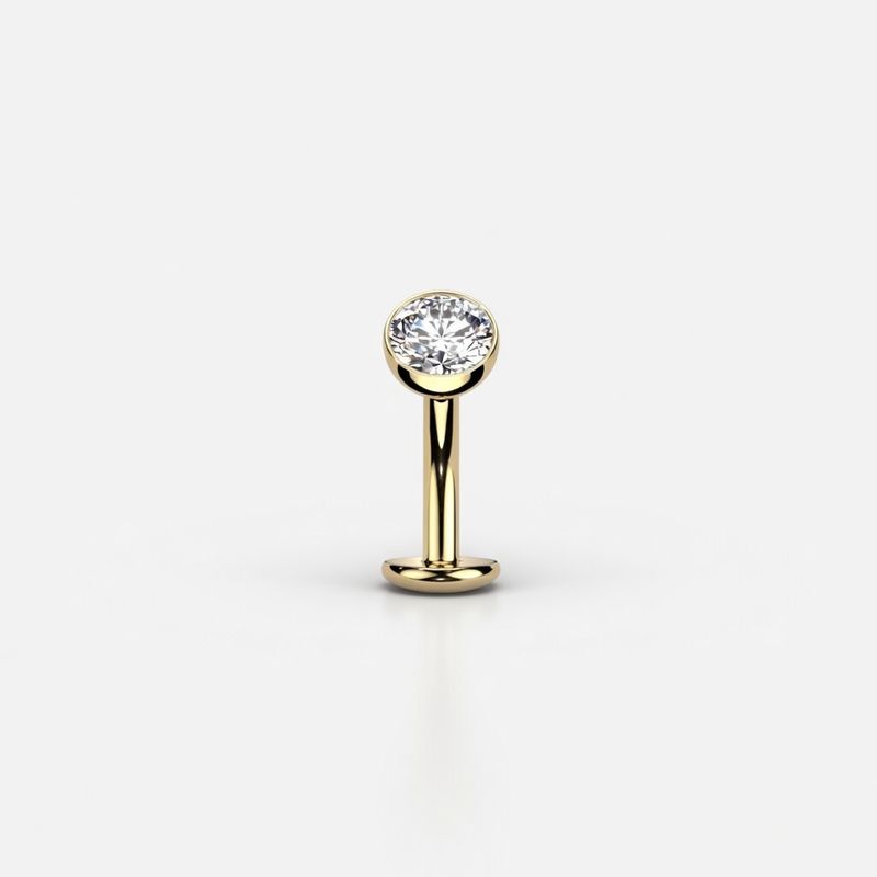 Bauchnabelpiercing aus Titan vergoldet