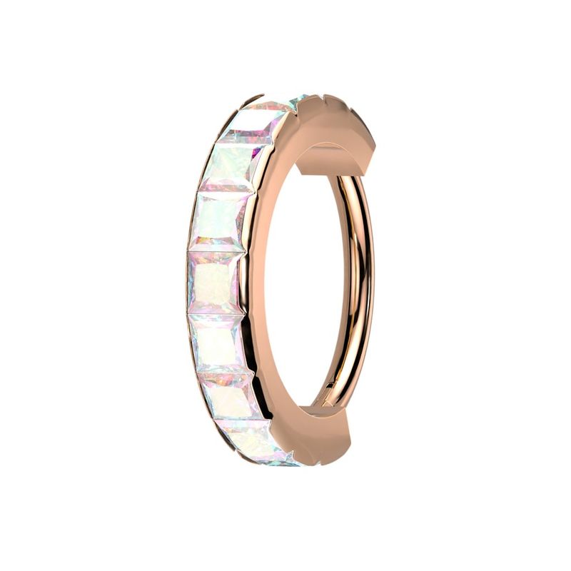 Segmentring aus Chirurgenstahl 316L breit rosegold