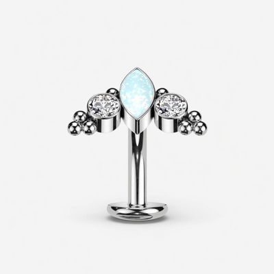 Bauchnabelpiercing umgedreht Opal