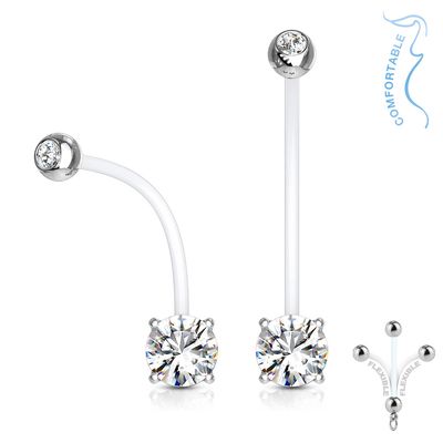 Bauchnabelpiercing Schwangerschaft weiss