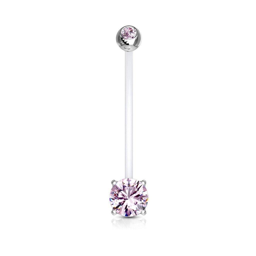 Bauchnabelpiercing Schwangerschaft pink